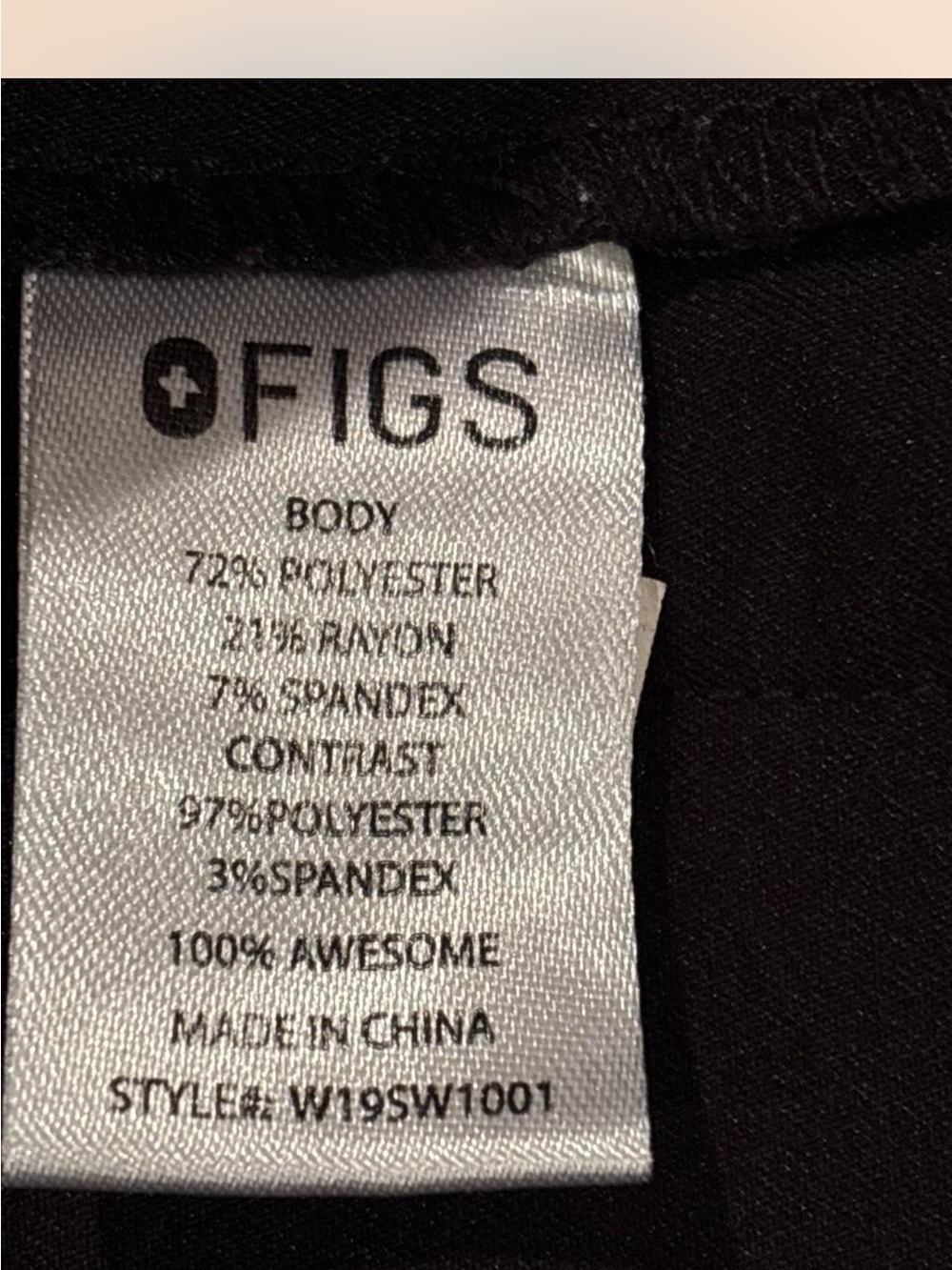 Black FIGS scrub set in XS - Picture 11 of 12